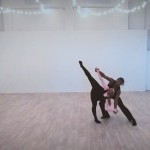 Two Dancers Partnering