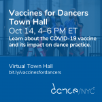Vaccines for Dancers Town Hall