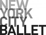Gray gradient bold logo for New York City Ballet 