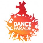 Red and orange logo for Dance Parade