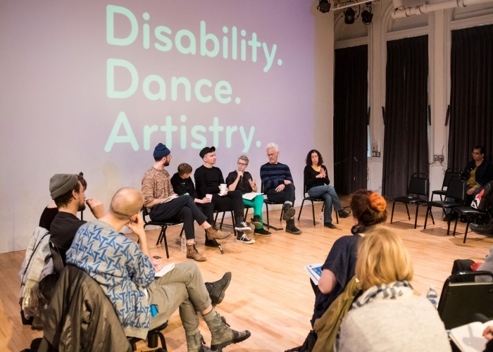 Disability. Dance. Artistry conversation with Jess Curtis and Claire Cunningham. (Photo Credit: Ian Douglas)