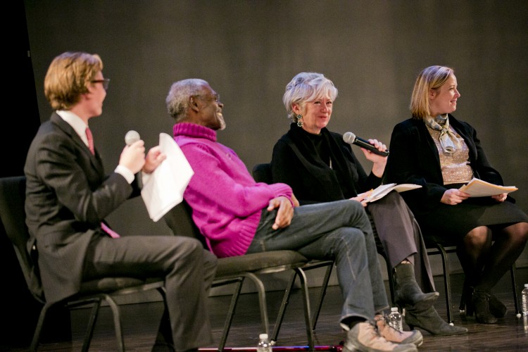 Panelists speak at Town Hall: 280 Broadway Welcome. Photos by Whitney Browne.