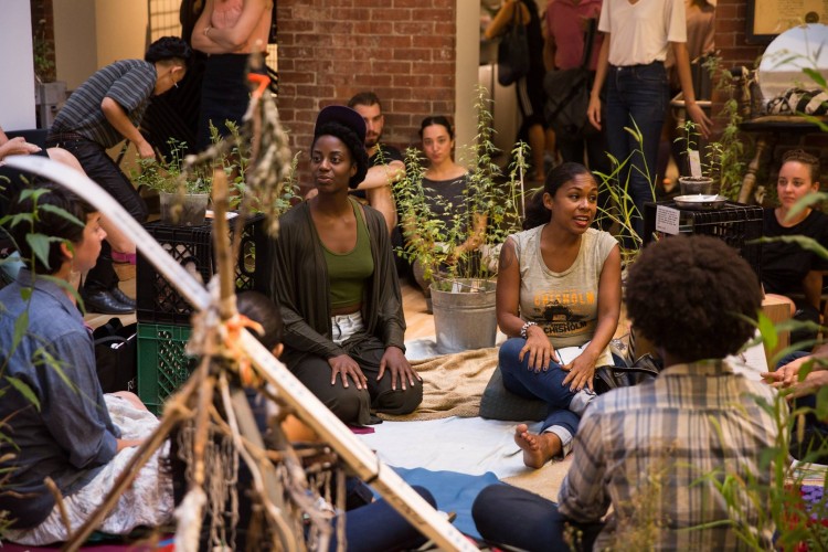 Teach-in at Weed Heart: The Movement for Black Lives Platform (Photo credit: Scott Shaw).