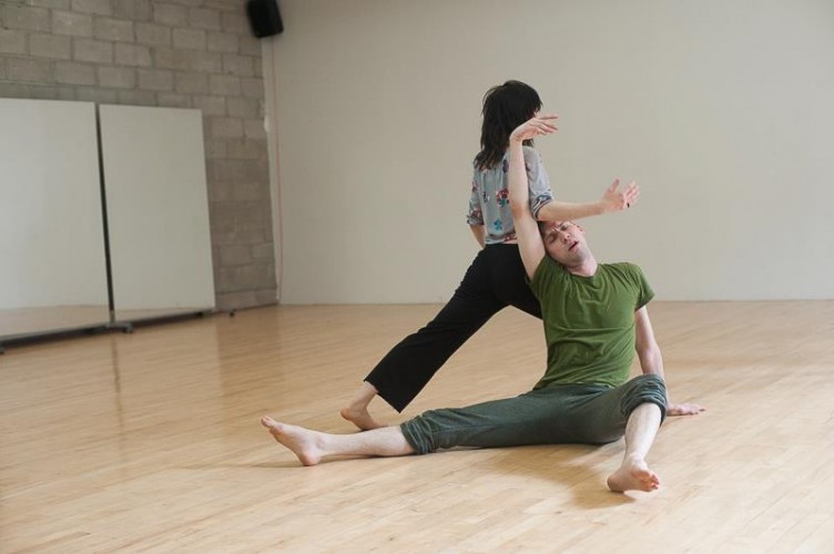 Dancers practicing a routine at Dance/NYC's 2013 Symposium. Photo credit: Christopher Duggan.