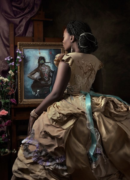 HSA Presents the Exhibition of Fabiola Jean-Louis: Rewriting History, paper gowns & photographs