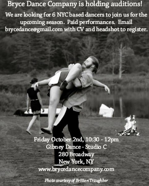 Bryce Dance Company is holding auditions!