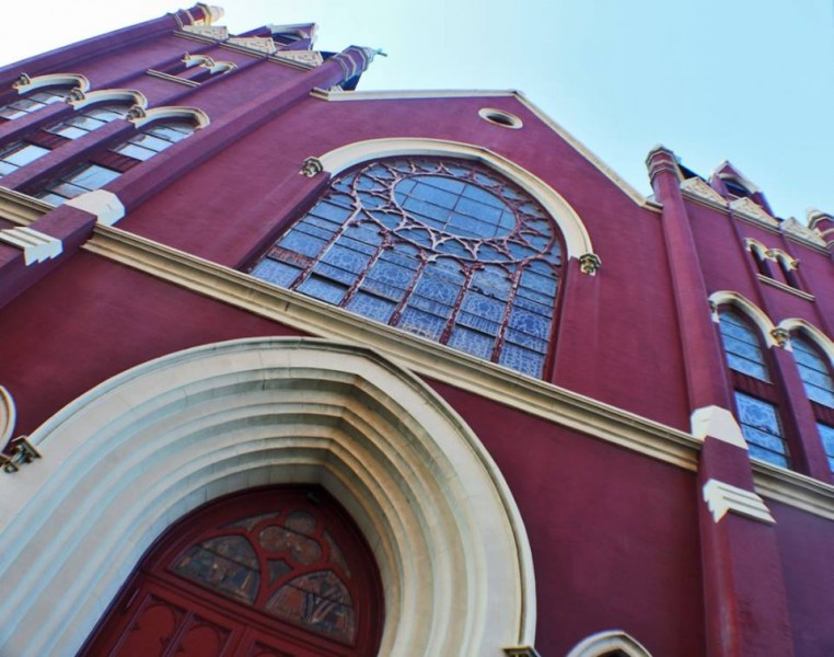 Exterior of Creative Cultural Center looking up