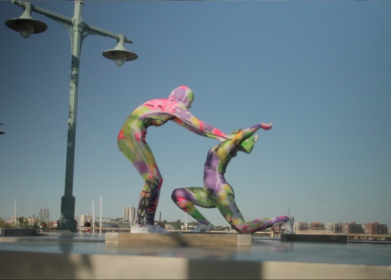 painted dancers from dance film, "Tagged"