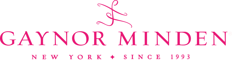 Pink Gaynor Minden dancer logo with text "Gaynor Minden New York since 1993"
