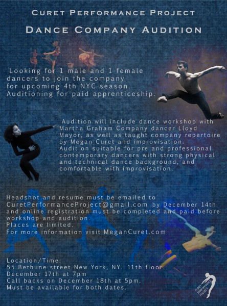 Curet Performance Project Workshop and Audition 