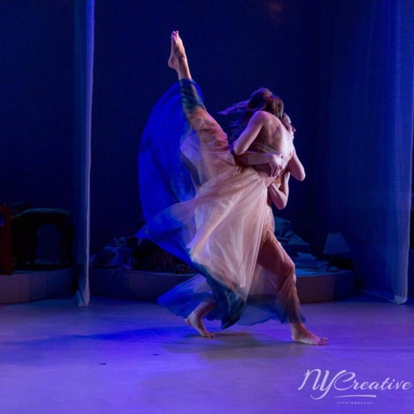 Photo from previous performance of SHE at HERE Live Arts in May 2017