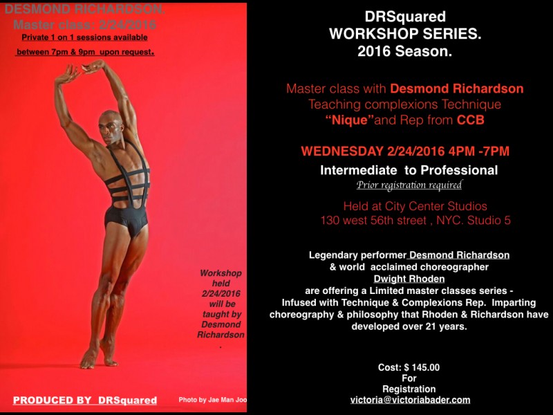 MASTER CLASS WITH DESPOND RICHARDSON