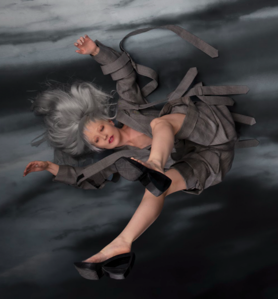 (Kinlaw falling backwards)