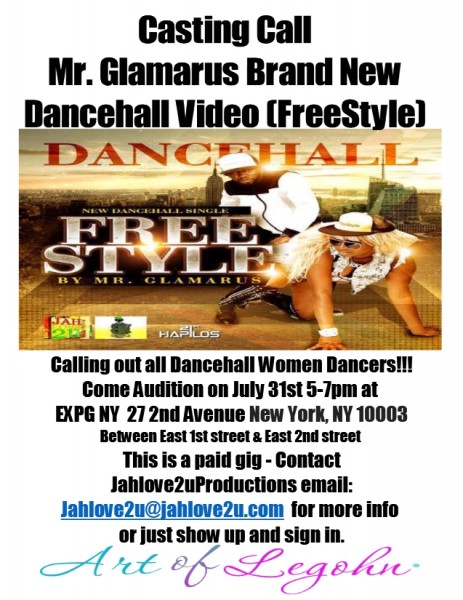 Mr. Glamarus FreeStyle dancehall video audition