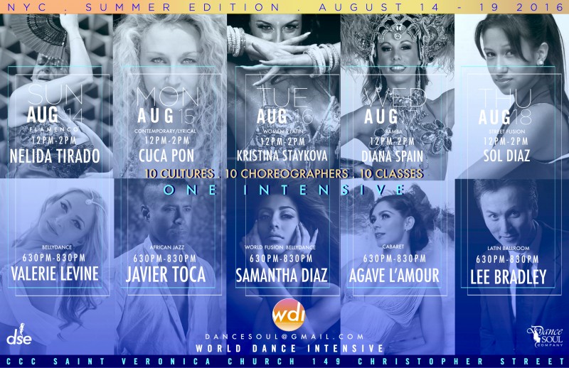 WORLD DANCE INTENSIVE SUMMER EDITION NYC 2016