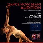 Dance NOW! Miami Seeks Male dancer for 2016/17 Season