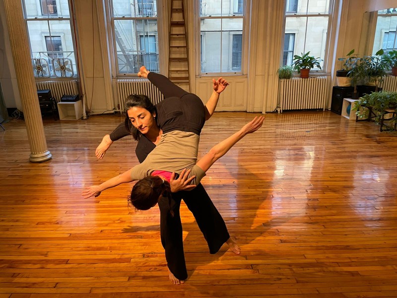 Cecilia Fontanesi & Funda Gul at Bill Young's Studio