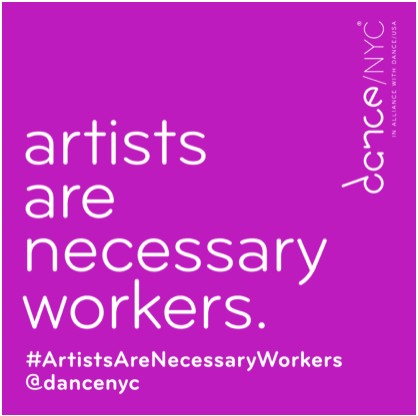 Dance/NYC #ArtistsAreNecessaryWorkers Conversation Series  