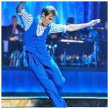 Single dancer leaping