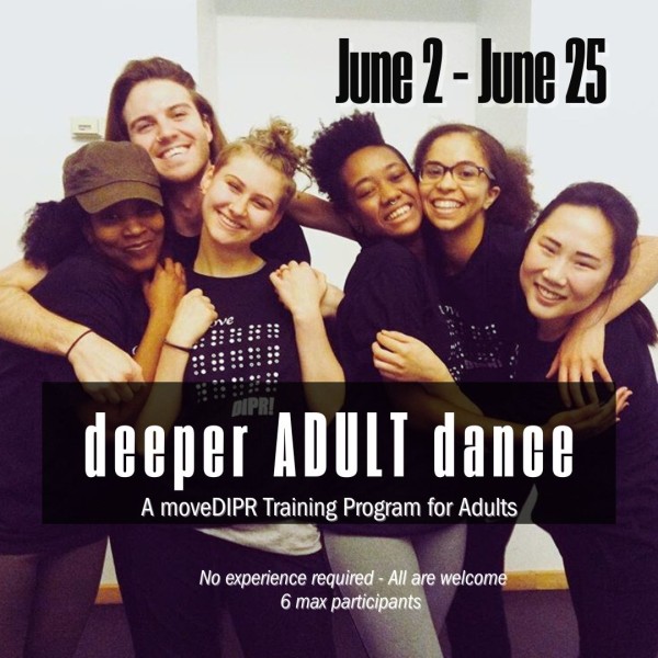 6 people or different ethnicities smiling and hugging - white text on black horizontal bar announding program - black text dates