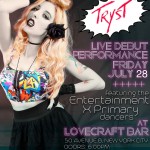 Flyer for Tryst up and coming show