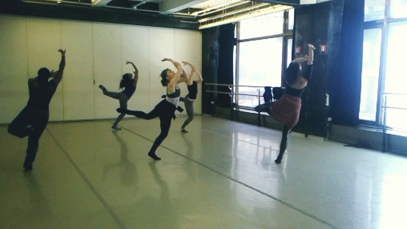 Dancers in rehearsal 