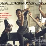 Dancers improvising in a studio; central dancer in gray top and black leggings.