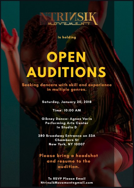 Ntrinsik Movement Open Audition