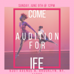 Auditions will take place at PS 233 (9301 Avenue B, Brooklyn, NY, 11236). Check in begins at 11:30am.