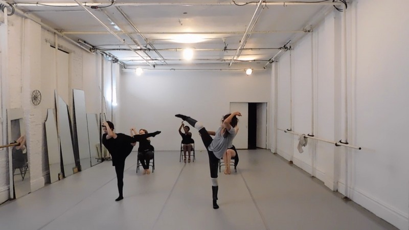 This image is a picture of the work in progress "Dame En Attente" a piece that speaks to the struggles and oppression of women.