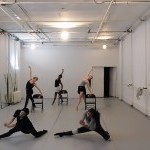 This image is of a piece in progress title Dame En Attente