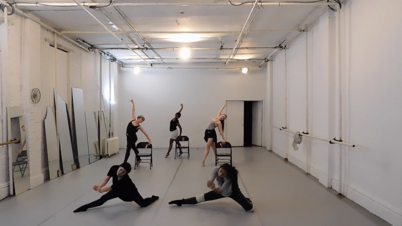 This image is of a piece in progress title Dame En Attente