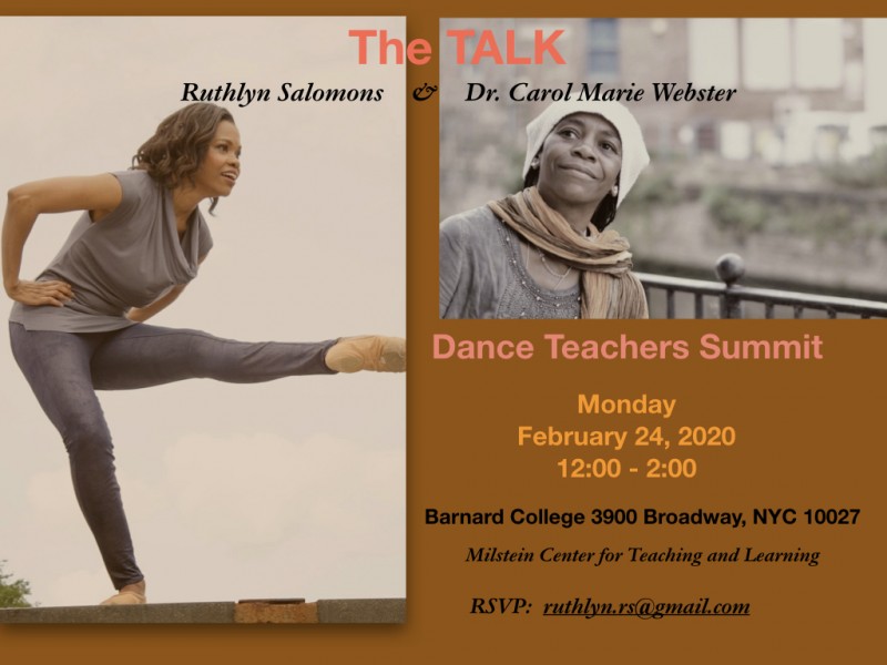 The TALK's first Dance Teachers Summit.Please pass the word and remember to RSVP (details below).  Date: Monday, February 24, 20
