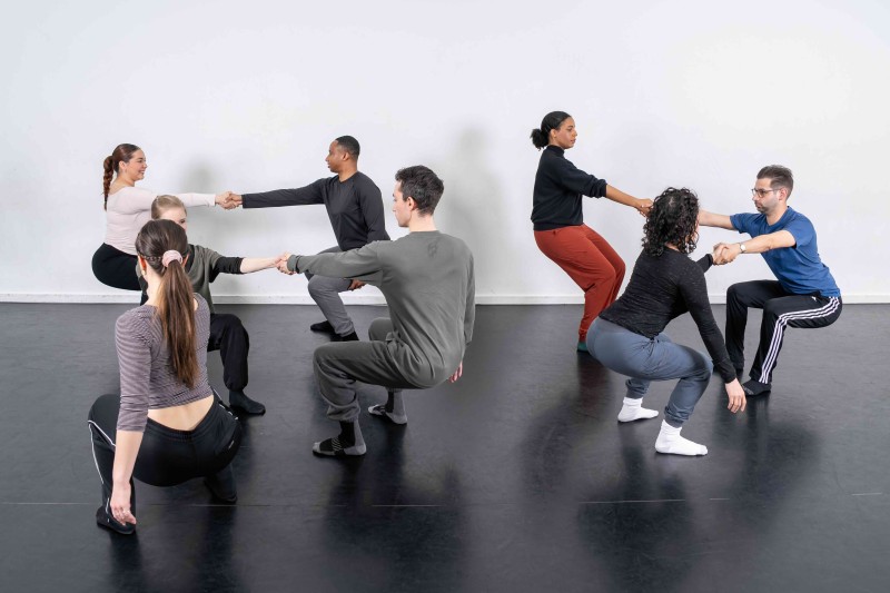 Dancers Practice Sharing weight