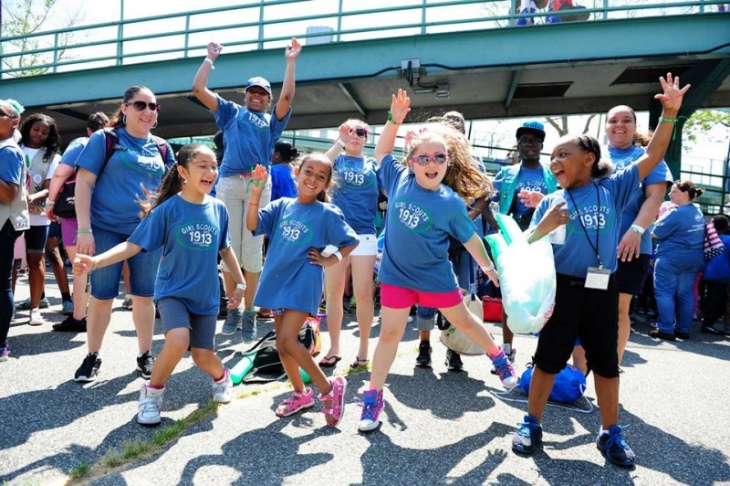 Girl Scouts dancing with femcho