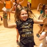 Bold dancer jumping with enthusiasm