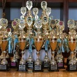 One season of Competition trophies