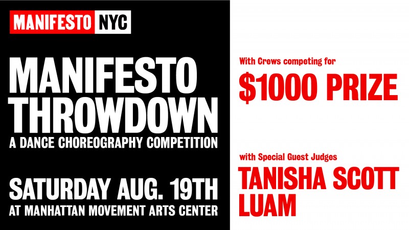 Manifesto Throwdown : A Dance Choreography competition