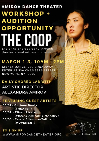 The Coop Workshop + Audition Opportunity