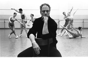 New York City Ballet rehearsal of "Summerspace" with Merce Cunningham, Carol Sumner, Sara Leland, Patricia Neary, Kay Mazzo, Ant