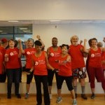 A group of older adults at the gym