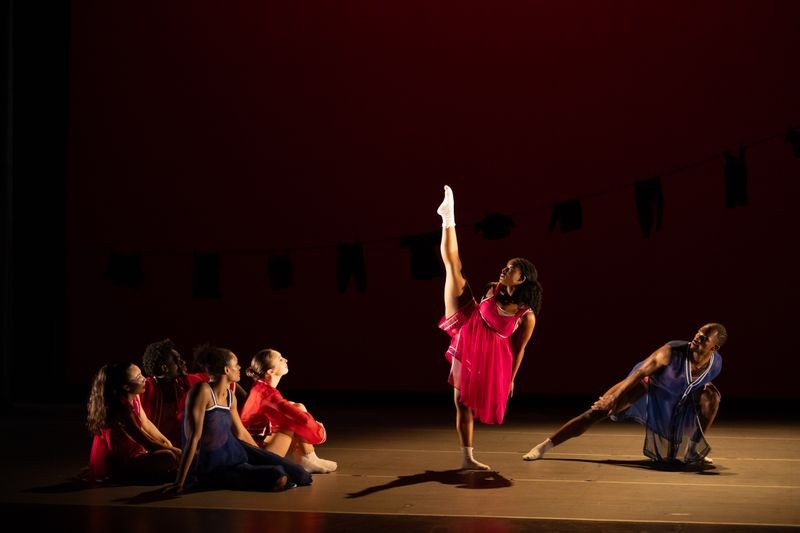 Ailey II's Jada Ammons, Xavier Logan, and company in Chalvar Monteiro's Berry Dreamin.