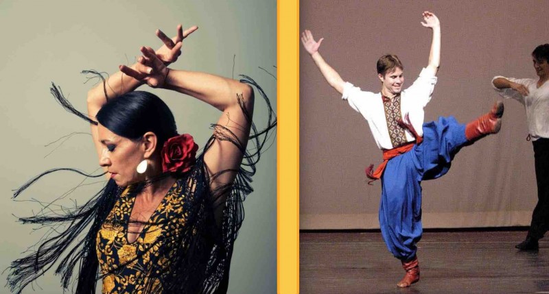 Teacher Juana Cala and Andrij Cybyk