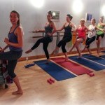 Teaching a Barre class in Brooklyn