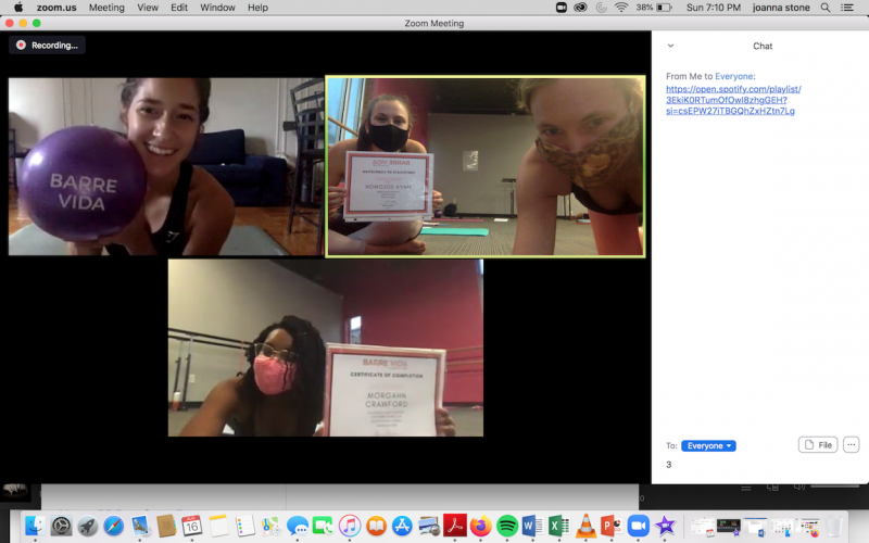 Photo from the last virutal traiing! 