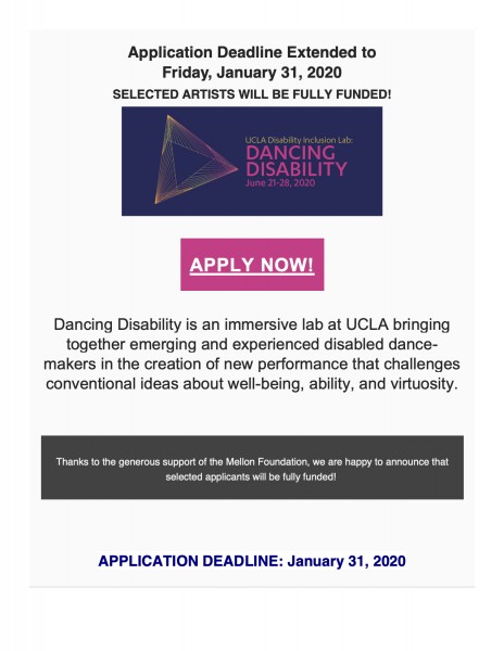 Application Announcement Image with links