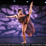 Dancer with vertical leg extension