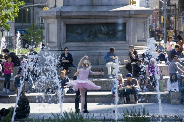 The Ride Ballet Performers in Columbus Circle