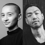 Two black and white headshots featuring teaching artists Nikaio and Peter