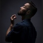 Side profile of Peter Cheng, dancer.